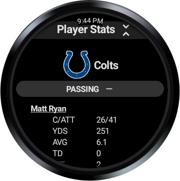 Premium NFL app for Wear Screen 2