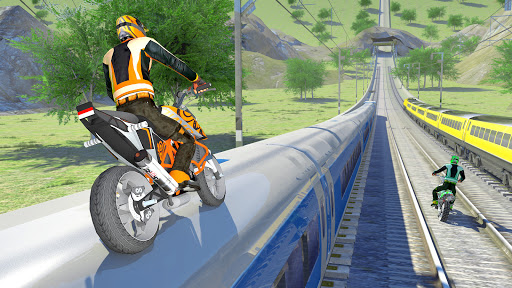 Bike vs. Train u2013 Top Speed Train Race Challenge screenshots 7