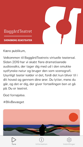 Android application BaggaardTeatret screenshort