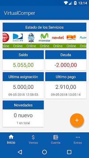 Android application VirtualComper screenshort