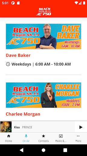 Beach Radio Sask 750 Screen 2