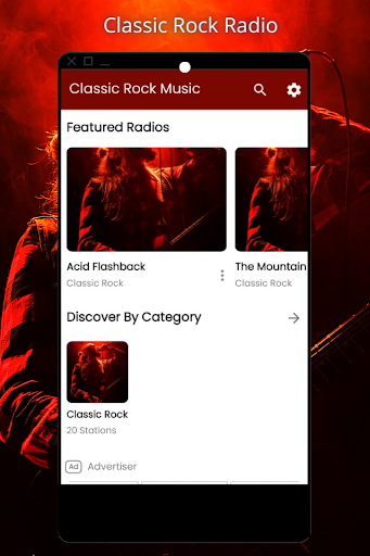 Classic Rock Music Radio App. Screen 3