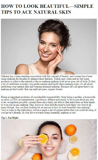 How To Lok Beautiful Naturally Screen 3
