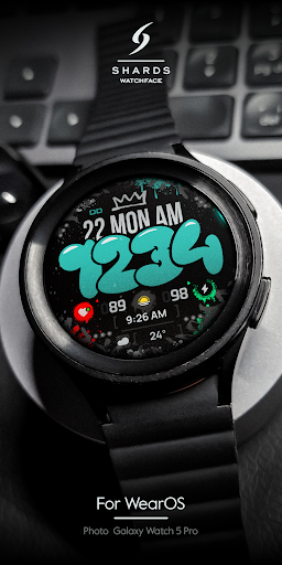 SH083 Watch Face, WearOS watch Screen 3