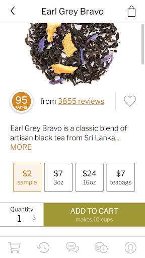 Adagio Teas Screen 3