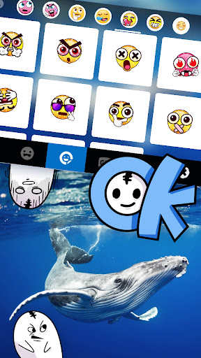 Ocean Whale Keyboard Backgroun Screen 3