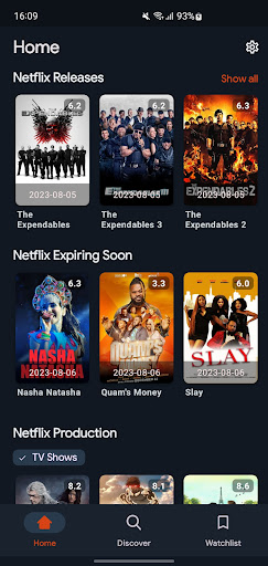 Android application StreamGuide: Movies & TV Shows screenshort
