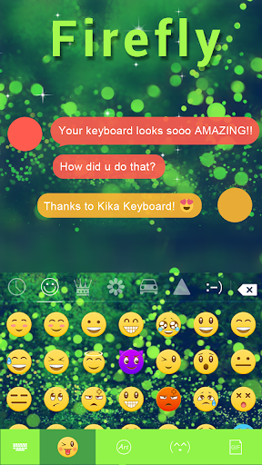 Firefly Kika Keyboard Theme Screen 2