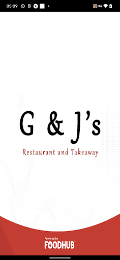 Android application G and Js Restaurant Takeaway screenshort