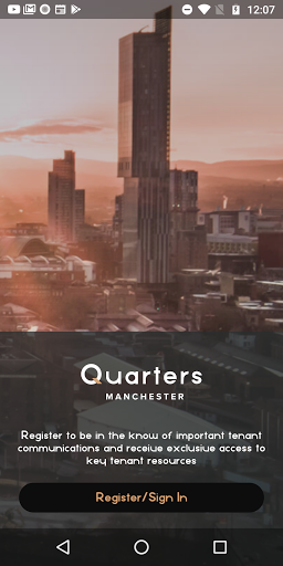 Android application Quarters Manchester screenshort