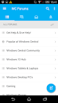 screenshot of Windows Central Forums