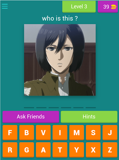 Guess Shingeki no Kyojin AOT - Quiz Game