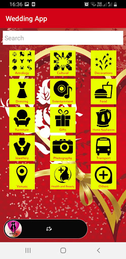 Android application Sri Lankan Wedding Directory screenshort