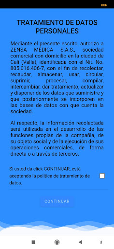 Android application GetVac Paciente screenshort