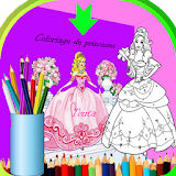 Princess coloring book 2016 icon