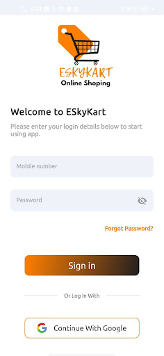 ESkyKartApp Screen 2