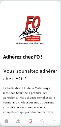 Fédération FO Métaux Screen 2