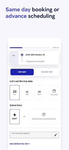 Android application Roundtrip Health: Rider screenshort