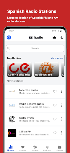 Android application Spanish Radio & Podcasts screenshort