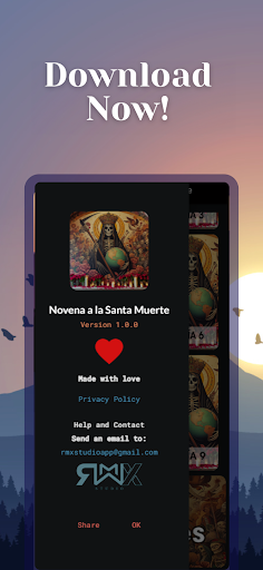 Android application Novena a la Santa Muerte screenshort