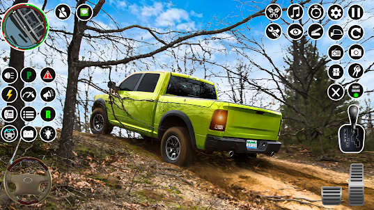 Uphill Pickup Truck Game 3D