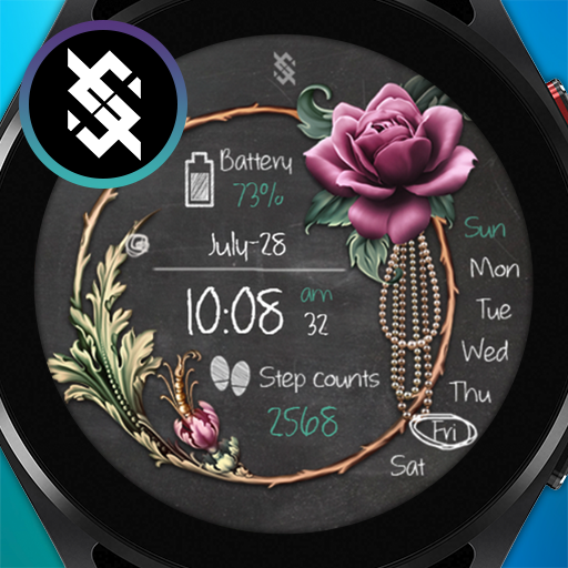 BFF73- Blackboard Art Flower logo