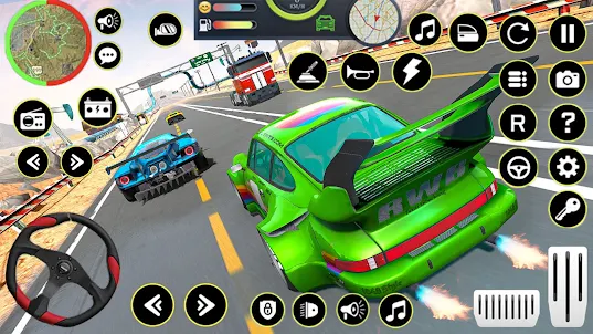 سباق جنون: ألعاب حيلة سيارة