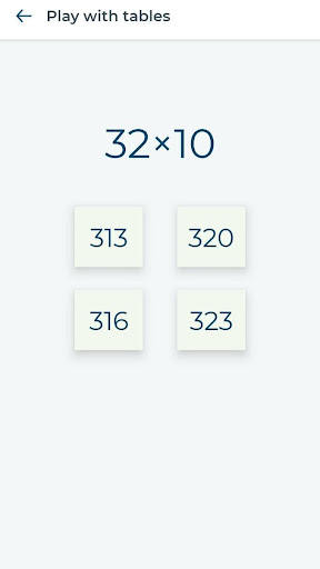 Android application Tables For Kids screenshort