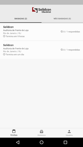 Checklist Solidcon Screen 3