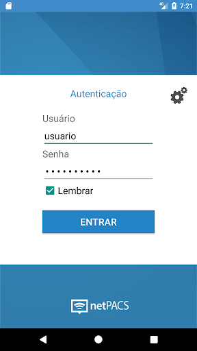 Android application netAnamnese 2.0 screenshort