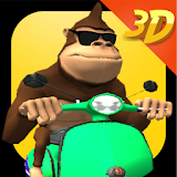 Monkey MOTO Racing 3D icon