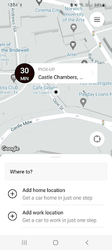 BlackSwanTaxi Norwich Screen 2