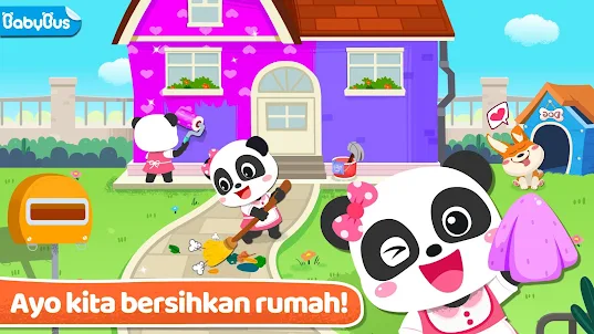 Membersihkan Rumah Bayi Panda