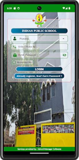 Android application Indian Public School Begusarai screenshort
