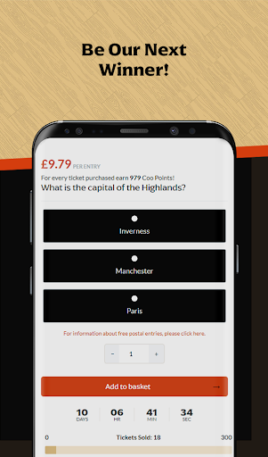 Highland Prize Giveaways Screen 2