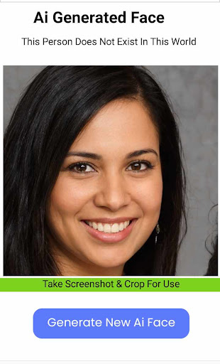 Android application Ai Generated Face screenshort