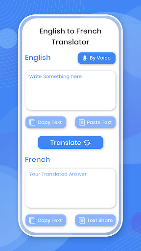 English French Translator Screen 3