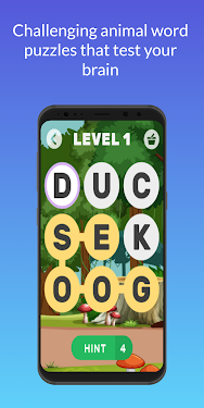 #1. Animal word puzzle game (Android) By: PanelTech