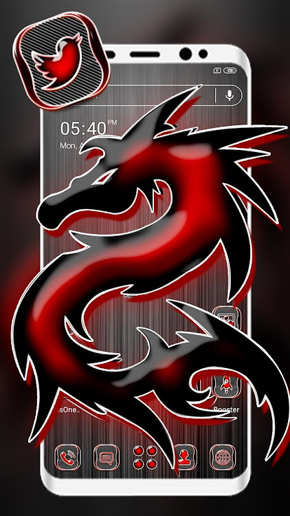Red Black Dragon LauncherTheme - 3.0.1 - (Android)