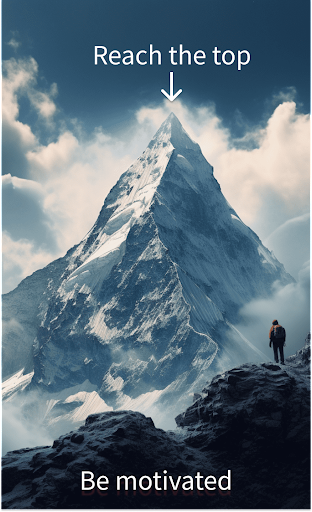Android application Deep: daily motivation message screenshort