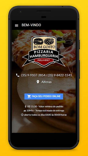 Android application Pizzaria Bom Gosto Alfenas screenshort
