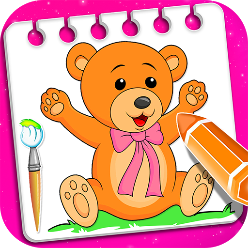 Little Teddy Bear Coloring Book Game