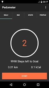 Pedometer & calories counter