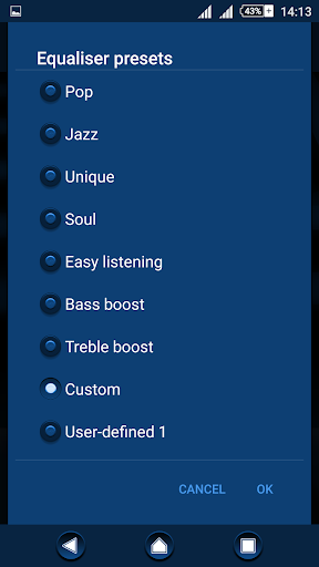 Zig Zag Blue Theme For Xperia