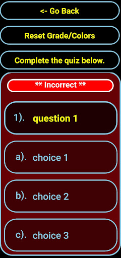 Study Quiz (unlocked) Screen 3
