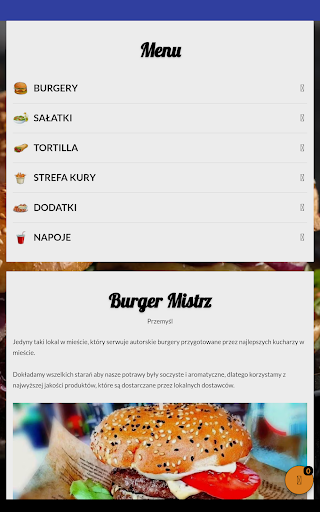 Burger Mistrz Przemyśl Screen 3