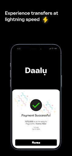 Payworth: Cheap Data, Transfer Screen 2
