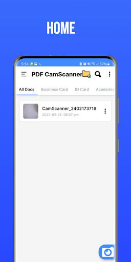 Android application PDF CamScanner Pro screenshort
