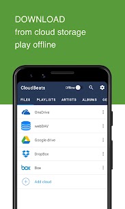 Download CloudBeats  offline & cloud music player v2.2.2 (MOD, Premium Unlocked) Free For Android 2