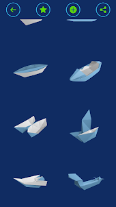 Thuyền & tàu nổi Origami